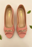 Milli Shoes - Peep Toe Wedge Heel - Pink
