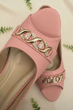 Milli Shoes - Peep Toe Wedge Heel - Pink