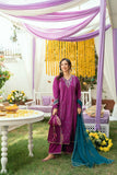 Omal by Komal - Shanze - Magenta Dobby - 3 Piece