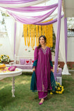 Omal by Komal - Shanze - Magenta Dobby - 3 Piece