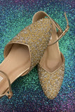 Milli Shoes - Formal Pointed Heel - Golden