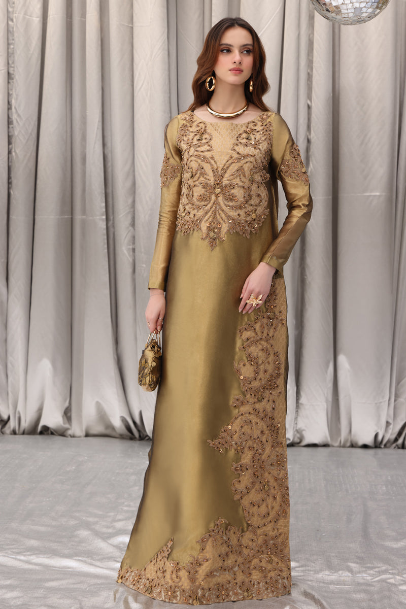 Musferah Saad - Princess Solara - Gold - Tissue - 1 Piece