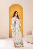 Anayra Amal - Poly Raw Silk Mushq Embroidered Shirt For Women - Off  White - 1 Piece