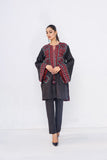 Anayra Amal - Qurbat Korean Silk Embroidered Suit For Women - Black - 2 Piece