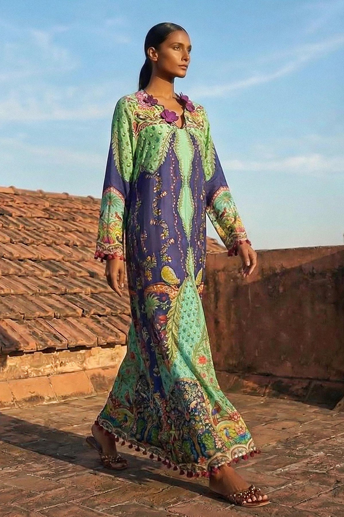Sana Safinaz R-54 Kaftan Multicolour 1 Piece