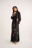 Leon -Midnight Confetti Tassle Silk Suit For Women - Black - 1 Piece