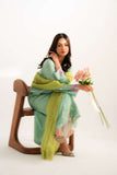 Leon -Elara Sheesha Silk Suit For Women - Soft Mint - 2 Piece