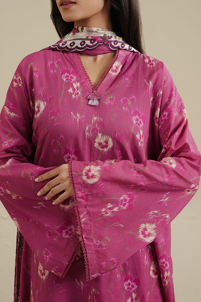 Cross Stitch - MYSTIC ROSE - Lawn - 3 Piece - Unstitched