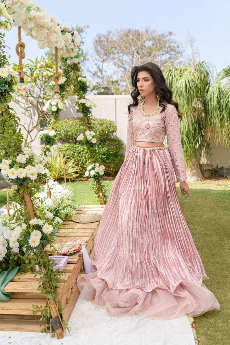 Alishba Kashif - ROYA BLUSH - pink - silk - 3 Piece
