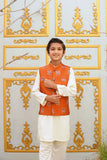 Cheeco Chic - RWEID25 - Rust & Green - Waistcoat - 1 Piece
