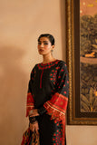 Maria Osama Khan - Raila  - Black - Lawn & Organza - 3 Piece