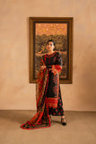 Maria Osama Khan - Raila  - Black - Lawn & Organza - 3 Piece