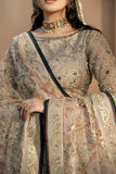 Fozia Khalid - Rasam - Organza - Beige - 3 Piece