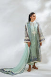Sania Maskatiya - Rasha - CottonNet, PureRawsilk, Chiffon - Mint - Shirt, Culottes, Dupatta & Slip - 4 Piece
