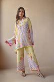 Sania Maskatiya - Rene (B) - Crepe , Crepe - Lemon Yellow - 2 Piece