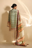Sania Maskatiya - Rhel - Cotton Net / Raw Silk / Medium Silk - Egg Shell - 3 Piece
