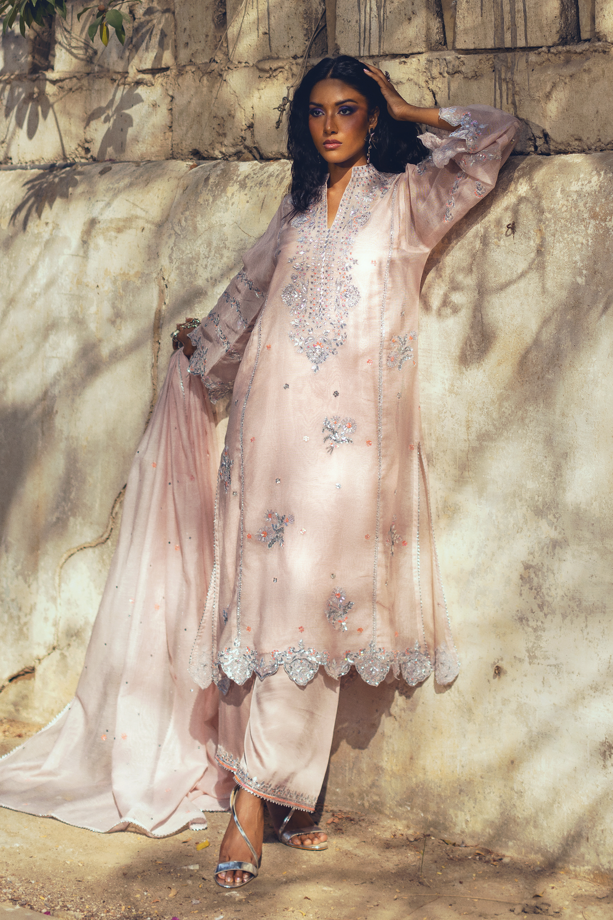 Sanam Chaudhri NASIAH Pink 3 Piece