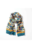 Black Wolf - ARABESQUE VINTAGE ELEGANT MEN SCARF - OFF WHITE - SILK - 1 Piece