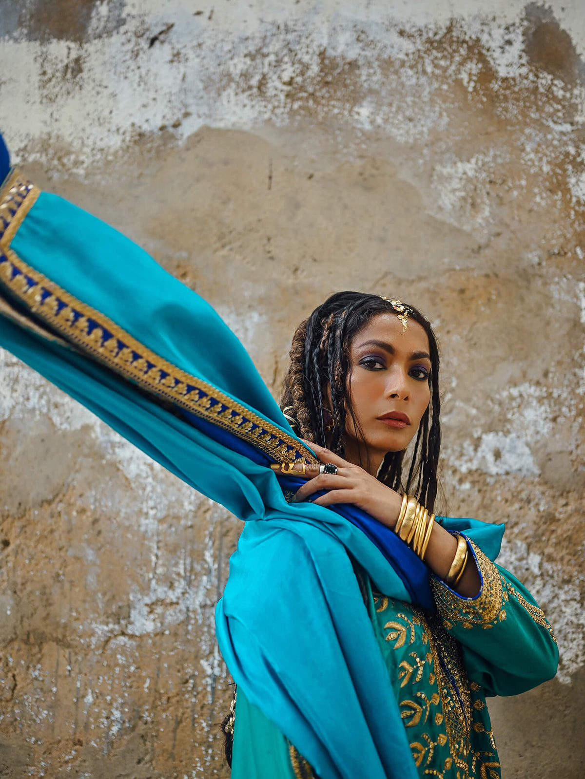 Sanam Chaudhri SHABA Blue 3 Piece