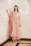 Shehrnaz - Islaa - SHK-1493 - Tea Pink - Korean Silk - Kurta Set - 3 Piece