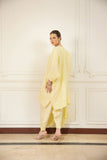 Shehrnaz - Zyla - SHK-1494 - Lime Green - Korean Silk - Kurta Set 3 Pcs - 3 Piece