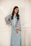 Shehrnaz - Yuna - SHK-1499 - Light Blue - crepe georgette - Kaftan - 1 Piece