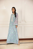 Shehrnaz - Yuna - SHK-1499 - Light Blue - crepe georgette - Kaftan - 1 Piece