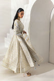 Shehrnaz - Ivory & Gold Foil-Printed Peshwaz Set - Off-white - 3 Piece