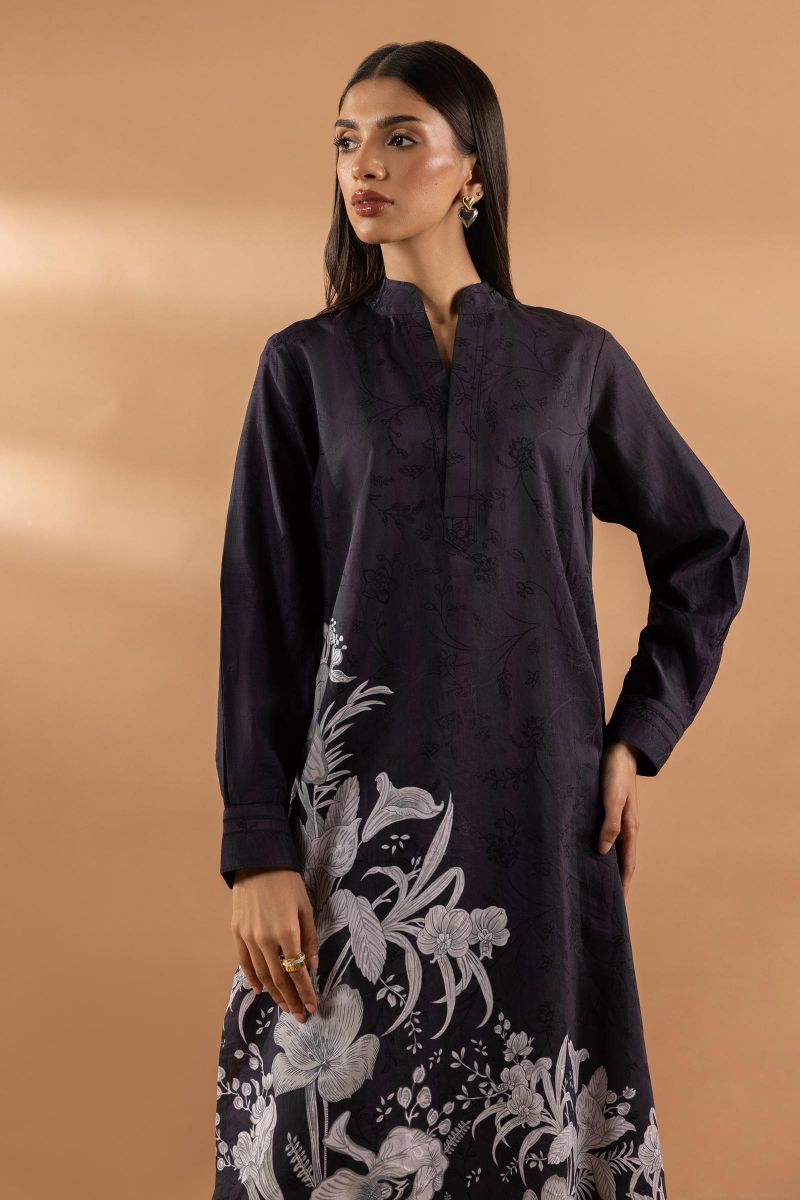 Sana Safinaz - SS25BSP349P2T - Black - Viscose Jacqaurd - 2 Piece
