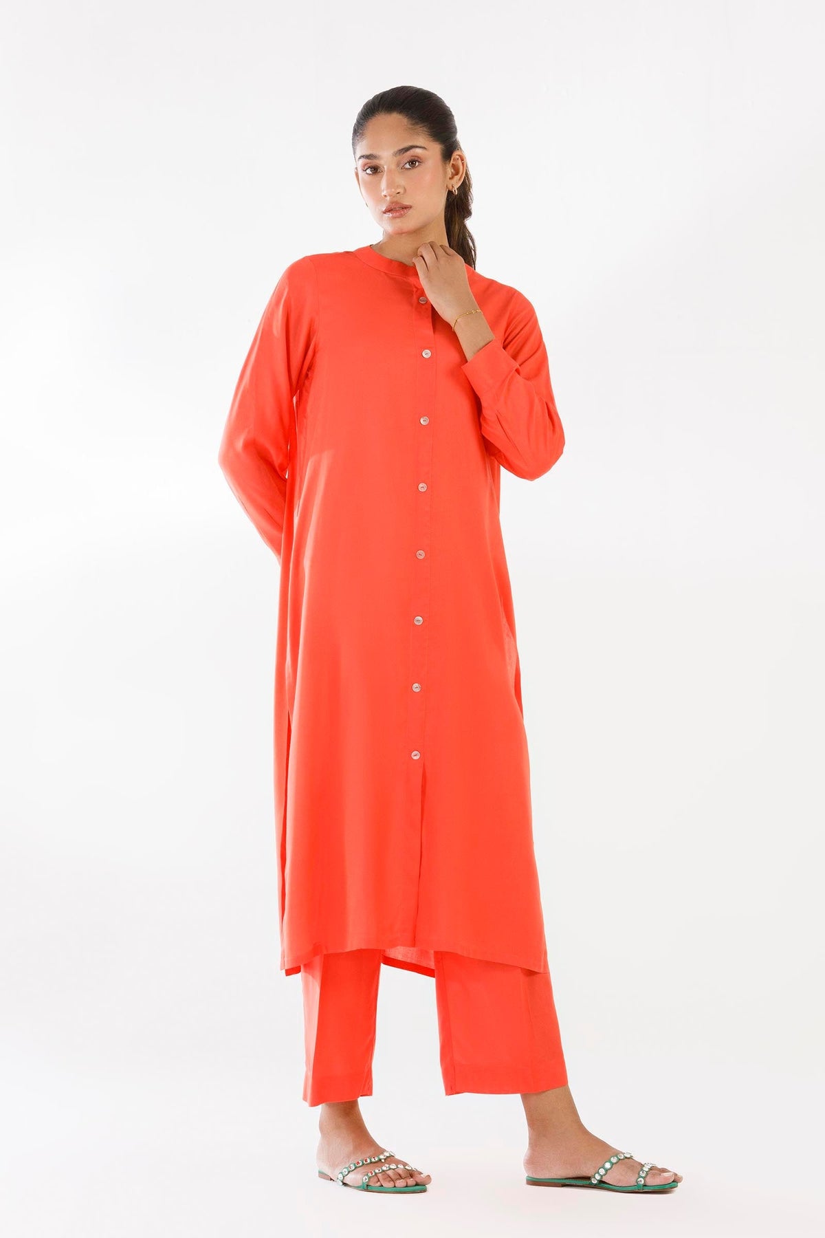 Sana Safinaz - Dyed Linen Suit For Women - 2 Piece