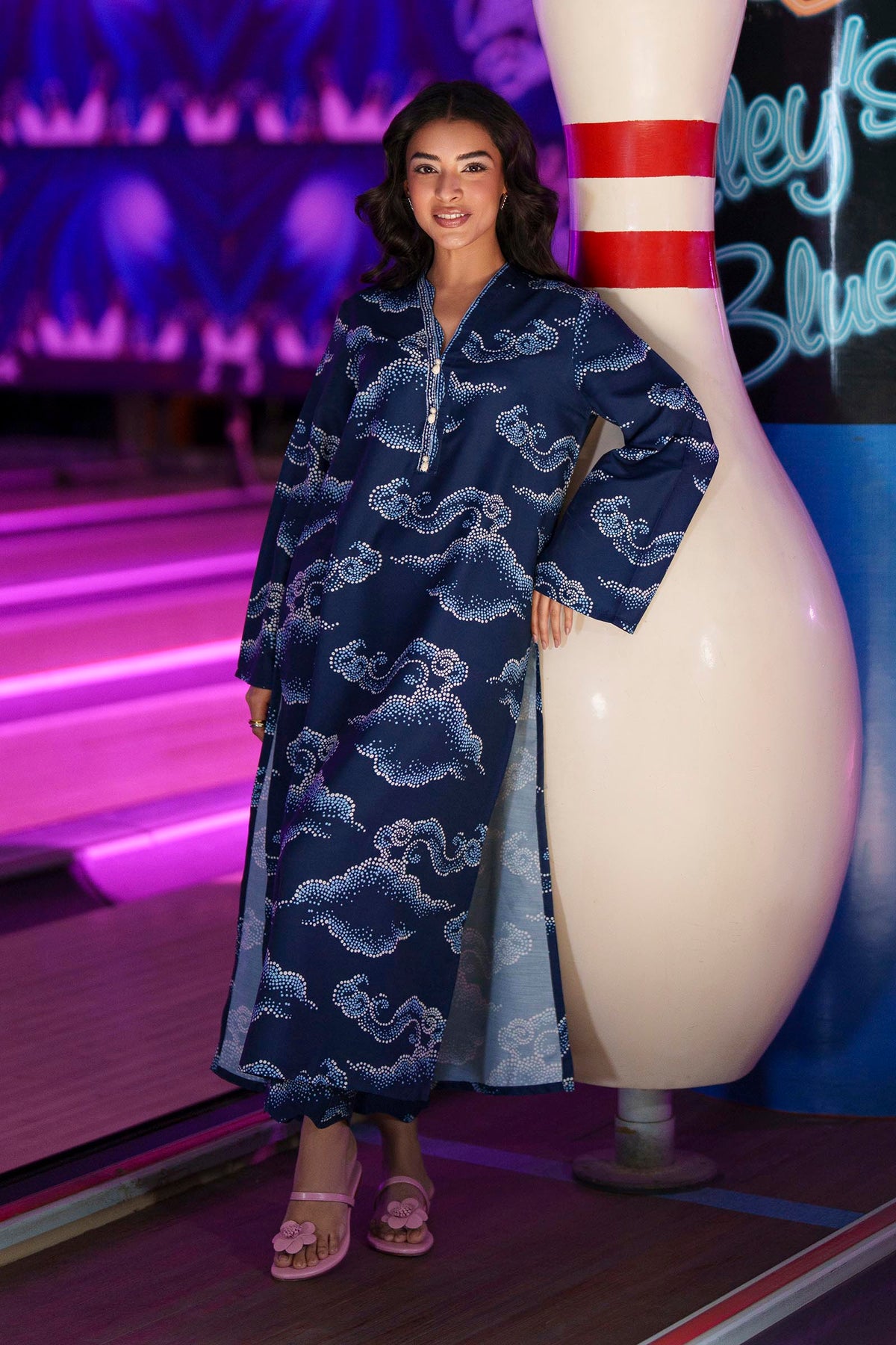 Sana Safinaz - Viscose Stitch Printed Suit For Women - 2 Piece