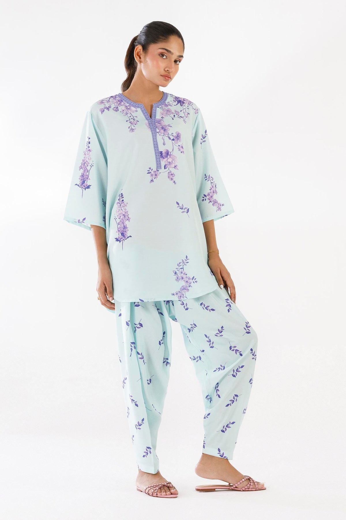 Sana Safinaz - Printed Viscose Suit For Women - 2 Piece