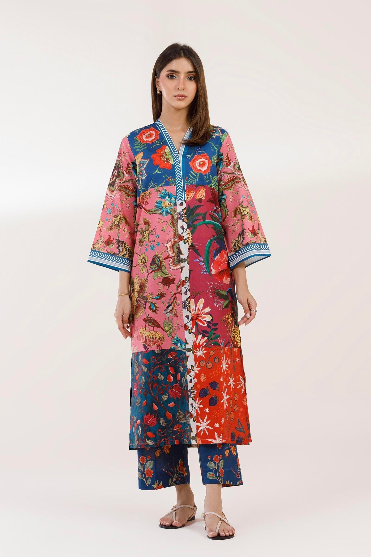 Sana Safinaz - Printed Lawn Suit For Women - 2 Piece