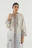 Sana Safinaz Stitched Printed Dobby Suit Off White 2 Piece
