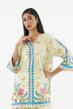 Sana Safinaz Stitched Printed Dobby Suit Lime 2 Piece