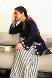 Sana Safinaz Stitched Embroidered Lawn Suit Black 2 Piece