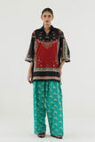 Sana Safinaz Stitched Printed Lawn Suit Black 2 Piece