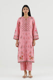 Sana Safinaz Stitched Printed Dobby Suit Pink 2 Piece