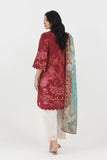 Sana Safinaz Stitched Printed Lawn Suit Maroon 2 Piece