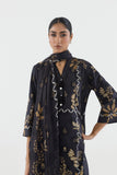 Sana Safinaz Stitched Printed Lawn Suit Black 2 Piece