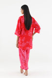 Sana Safinaz Stitched Printed Dobby Suit Magenta 2 Piece