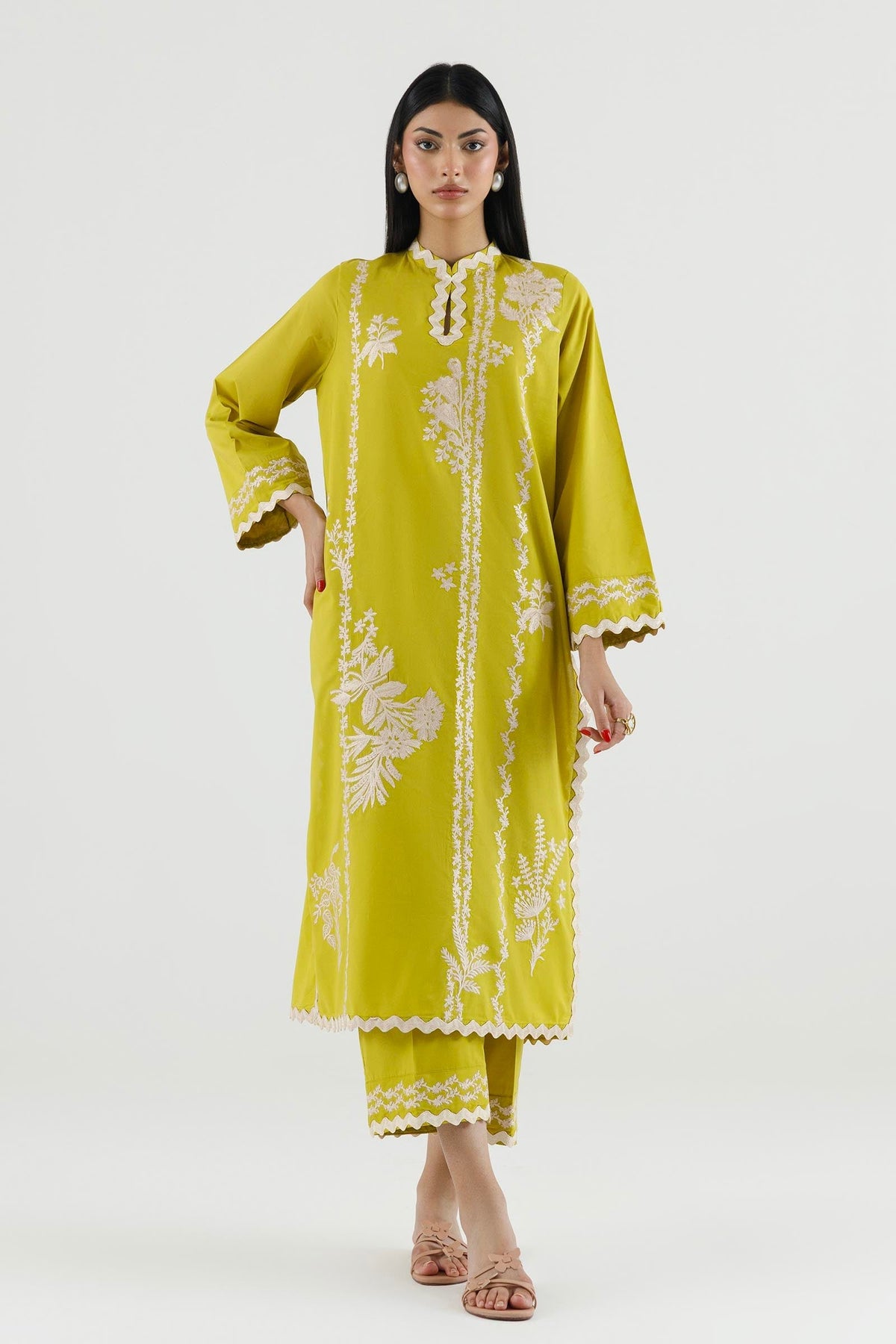 Sana Safinaz - Embroidered Lawn Suit For Women - 2 Piece