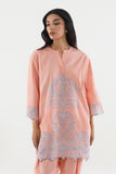 Sana Safinaz Stitched Embroidered Lawn Suit Pink 2 Piece