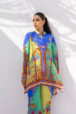 Sania Maskatiya - Savi (B) - Crepe / Crepe - Azure Aquamarine - 2 Piece