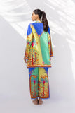 Sania Maskatiya - Savi (B) - Crepe / Crepe - Azure Aquamarine - 2 Piece