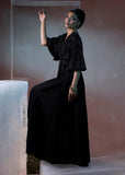 Shahid Chuhan - Selene Silk Pishwas For Women - Black