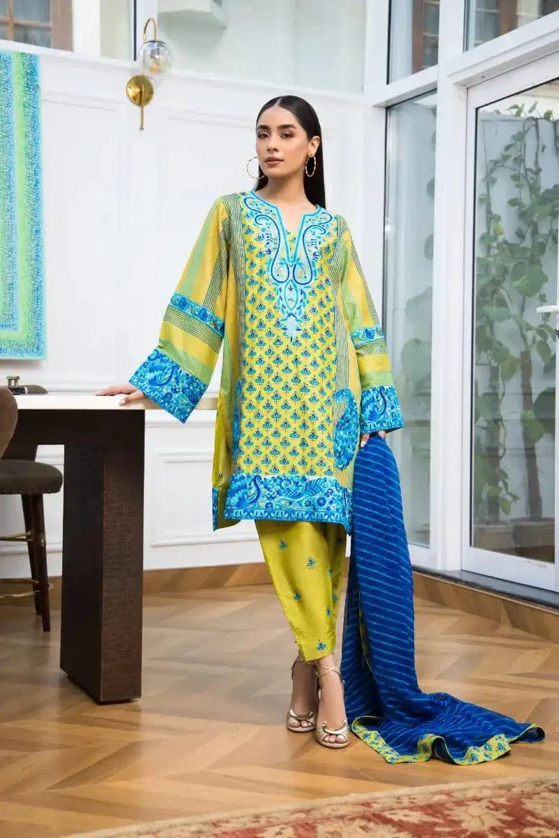 Shehrnaz - SHK-1110 - 3 Piece - Green - Studio by TCS