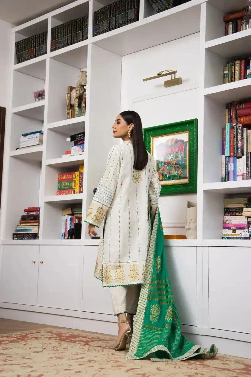 Shehrnaz - SHK-1112 - 3 Piece - Off White - Studio by TCS