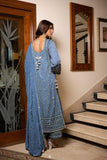 Shehrnaz - SHK-1211 - Shezray - Blue - Satin - 3 Piece - Studio by TCS