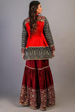 Huma Adnan - Slate - Silk - Maroon - 2 Piece - Studio by TCS